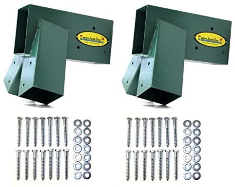 Eastern Jungle Gym Easy 1-2-3 A-Frame 2 Brackets for Swing Set with All Mounting Hardware, Green
