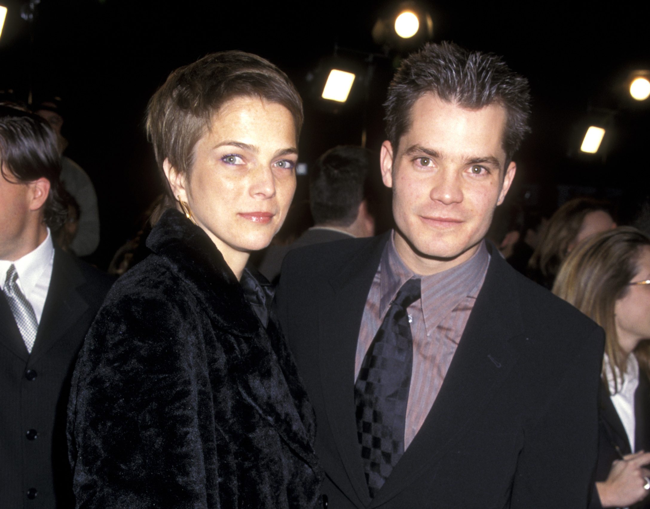 Timothy Olyphant and Alexis Knief during Premiere of "An American Werewolf in Paris" at Mann's Chinese Theatre in Hollywood, California, United States. 