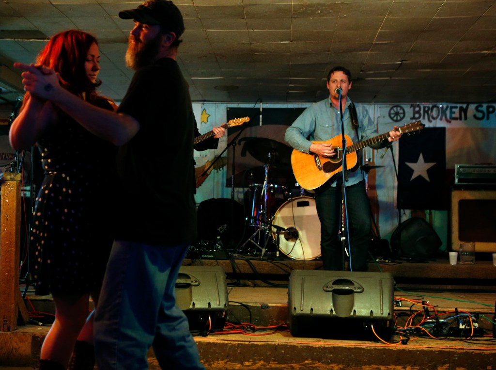 singer/songwriter Sturgill Simpson of Kentucky plays at The Broken Spoke in Austin, TX at the SXSW music festival. 