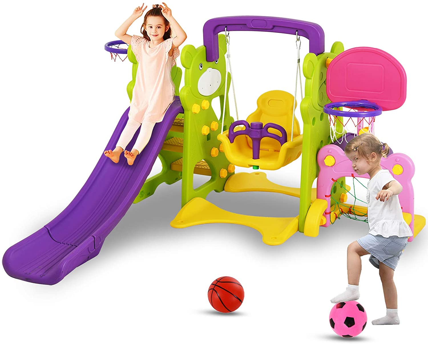 playhouse with slide