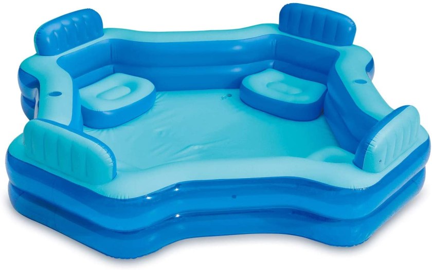 Inflatable pool with seats