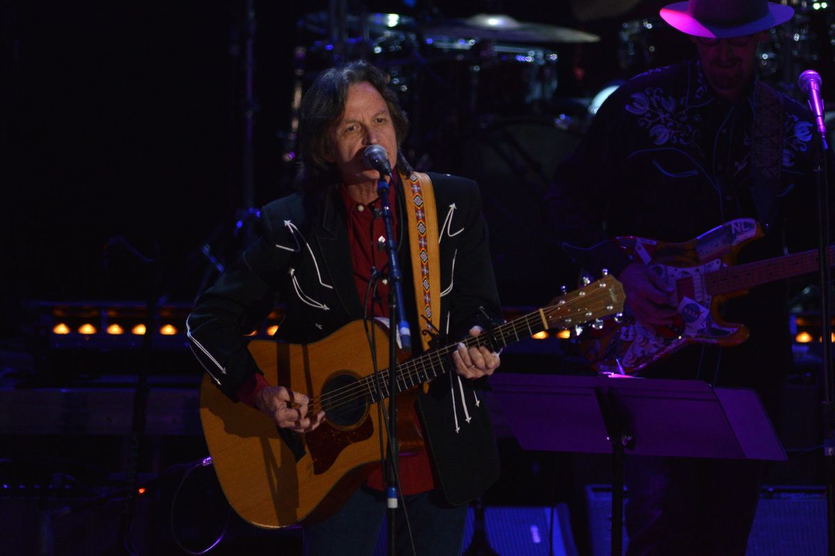 Jeff Hanna of the Nitty Gritty Dirt Band performs during The Rocky Mountain Way honoring inductee's into the Colorado Music Hall of Fame event at Fiddler's Green Amphitheatre on August 13, 2017 in Englewood, Colorado.