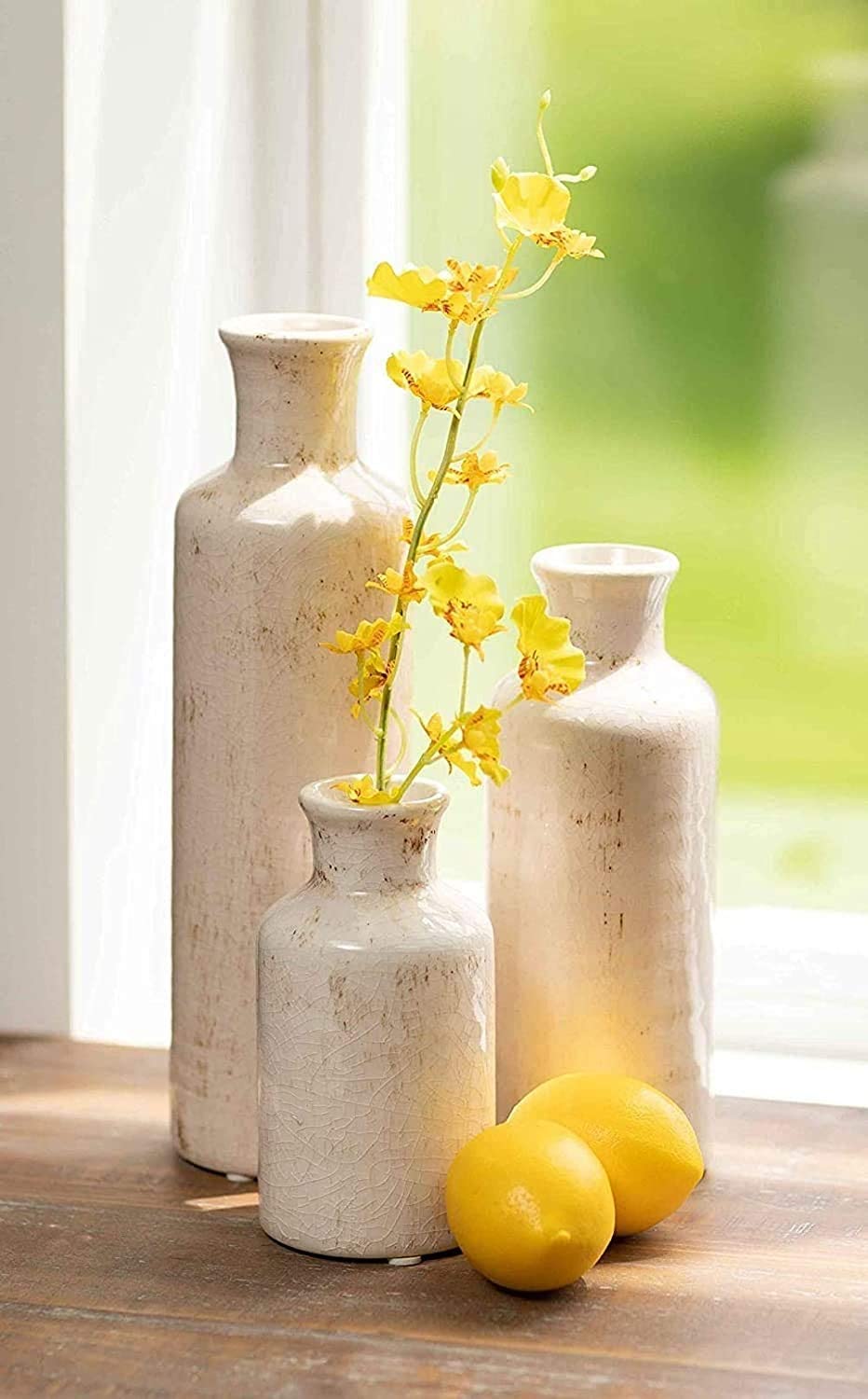 distressed vases