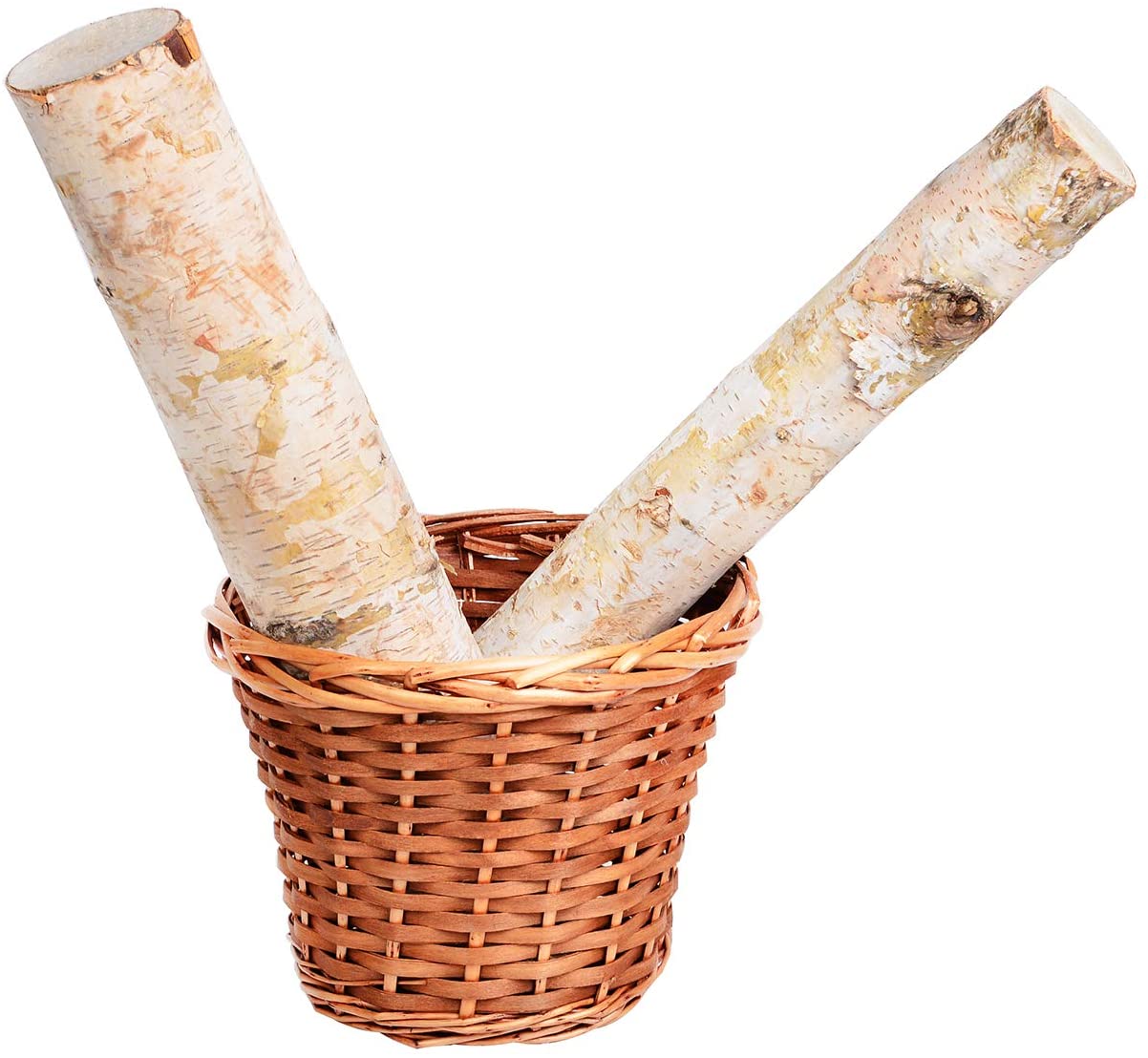 faux birch logs