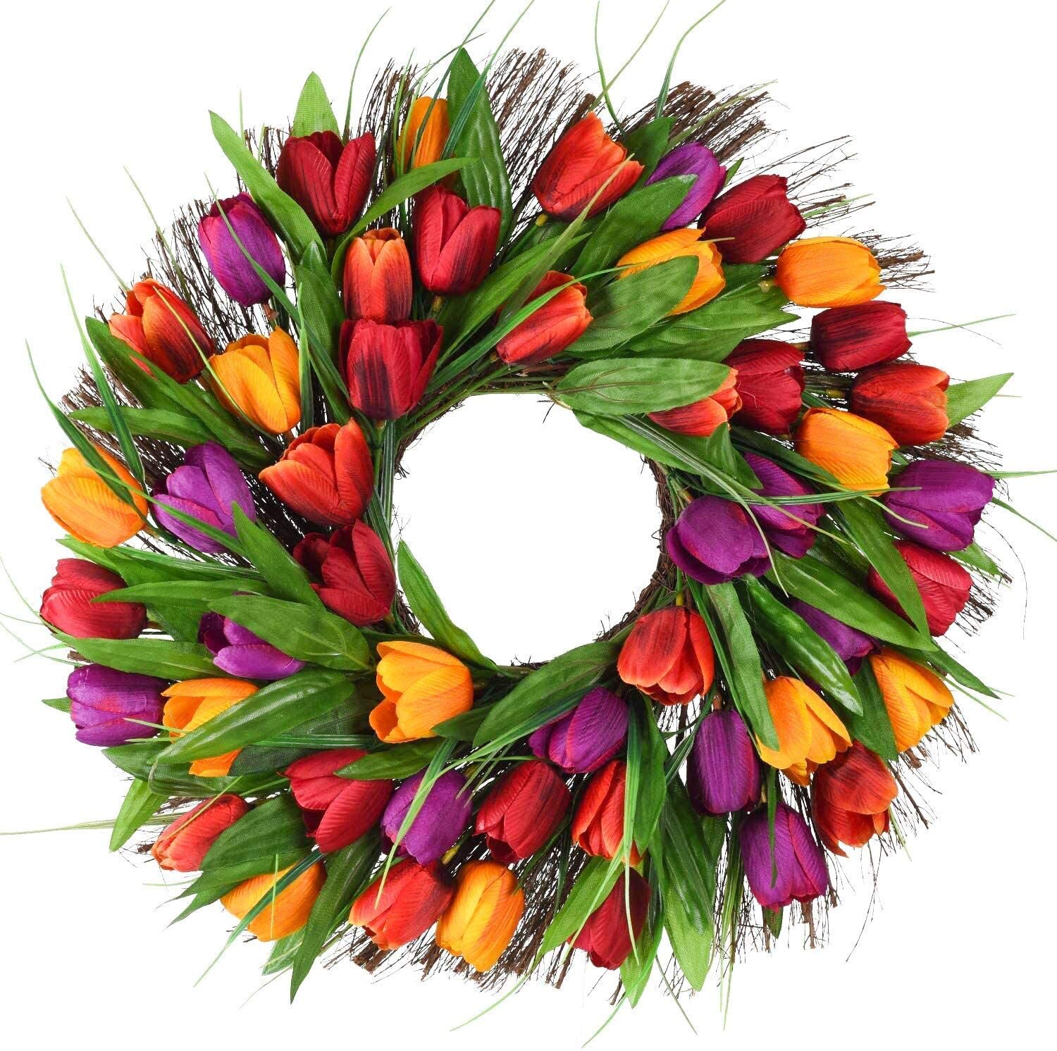 tulip summer wreath