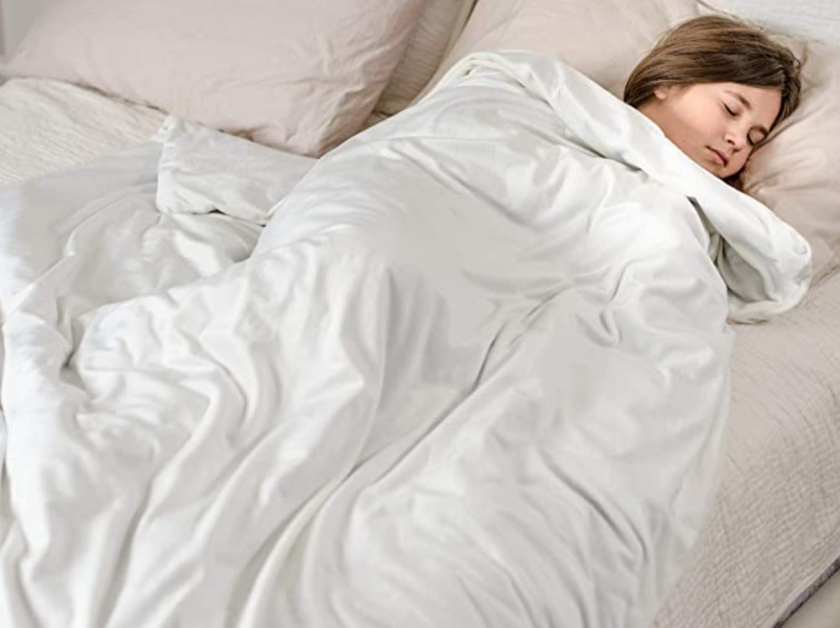 LUXOME Luxury 15lb Weighted cooling blanket