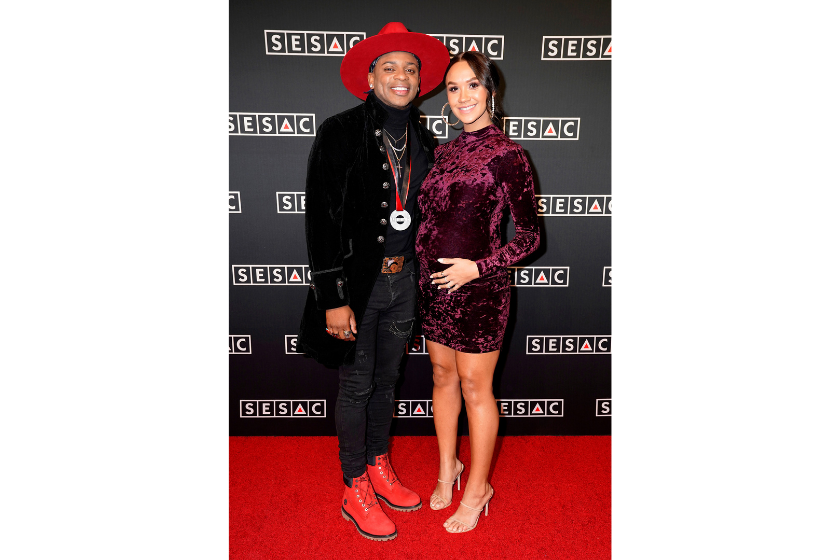 Jimmie Allen and Alexis Gale attend the 2019 SESAC Nashville Music Awards