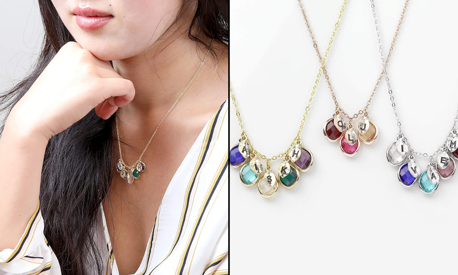 birthstone necklace for mom