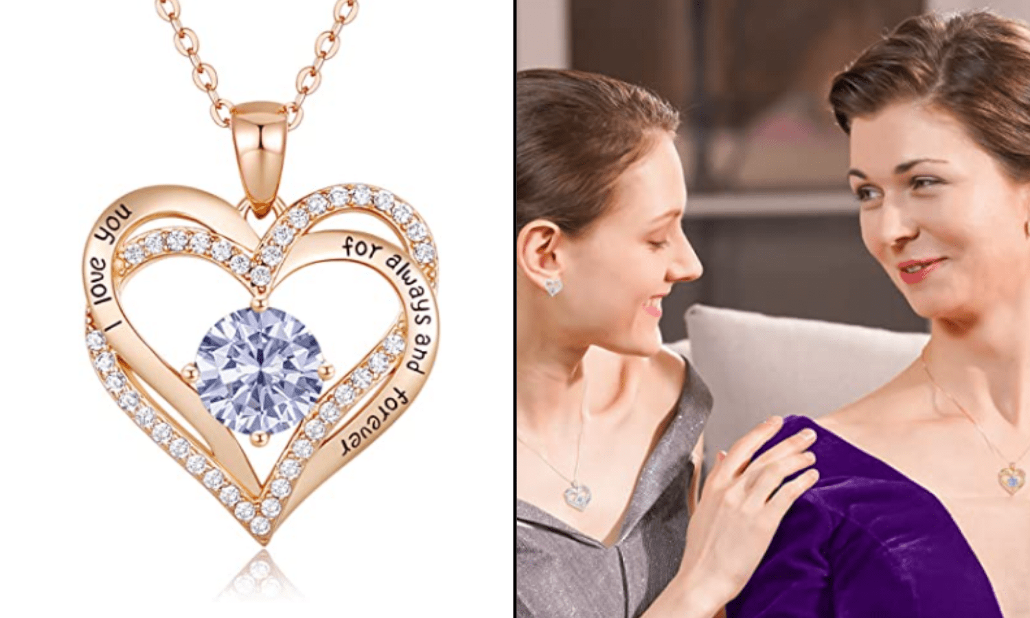 birthstone necklace for mom