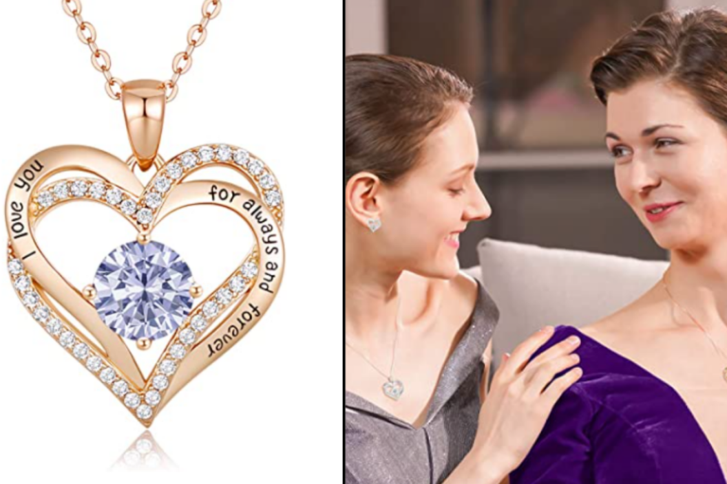 birthstone necklace for mom