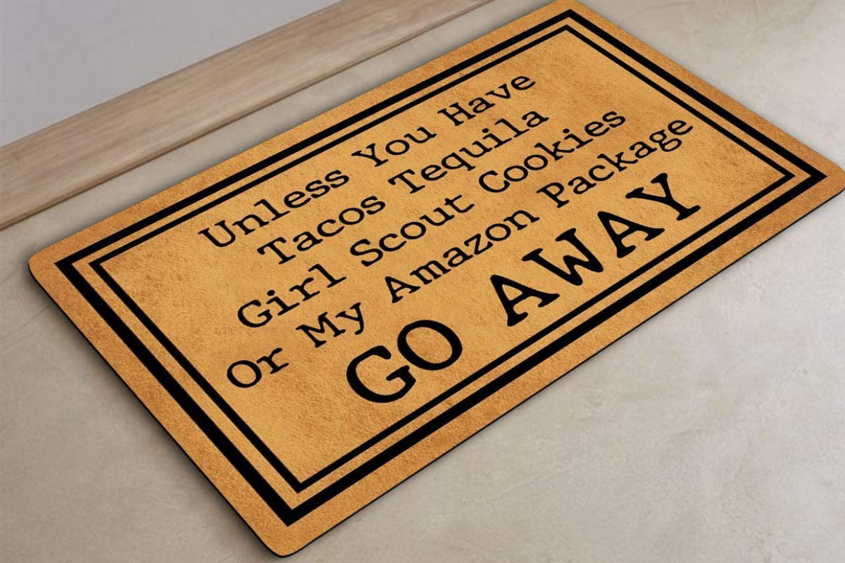 funny doormats