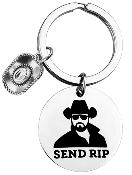 send rip yellowstone keychain