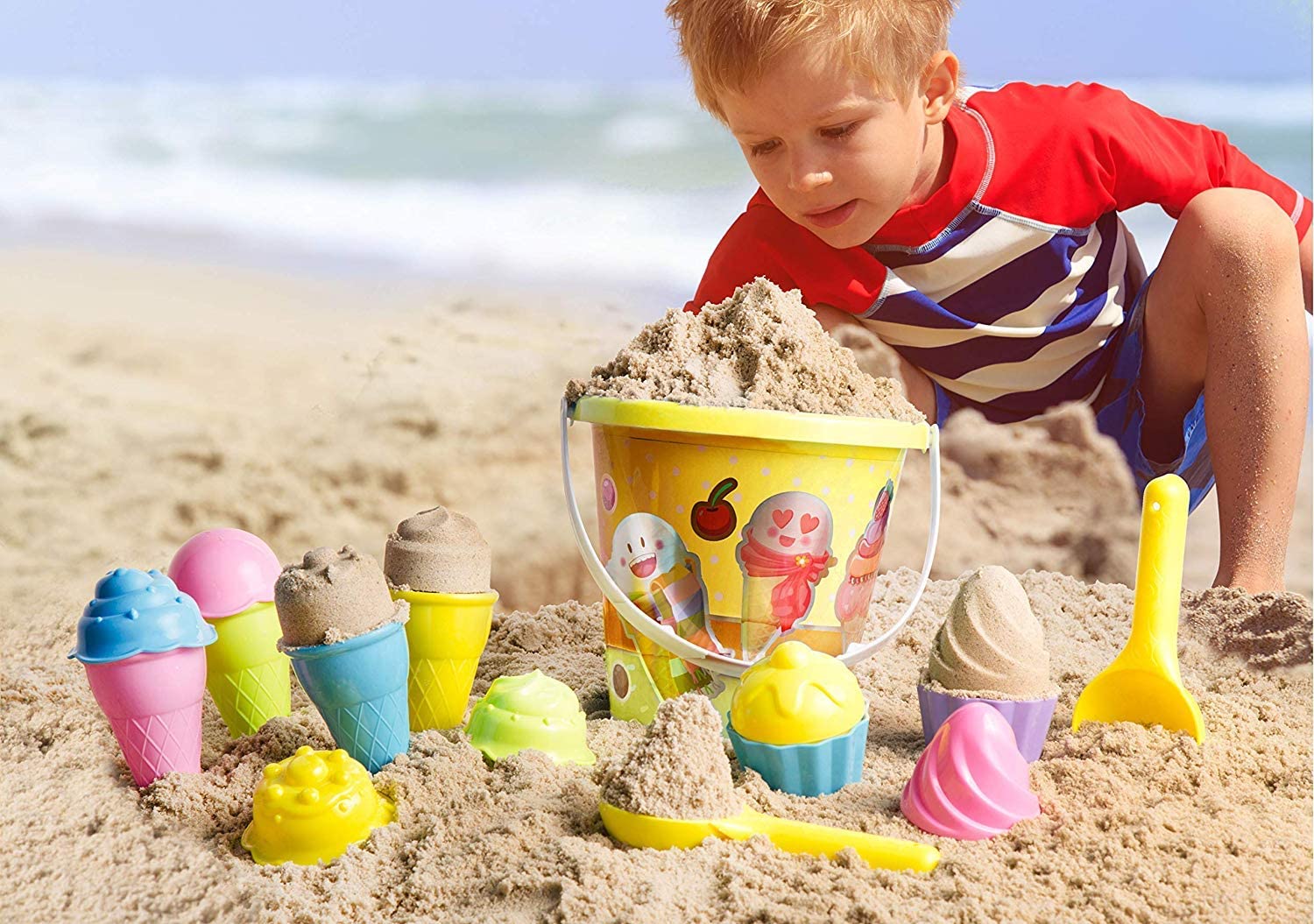 16 Piece Ice Cream Mold Set for Kids
