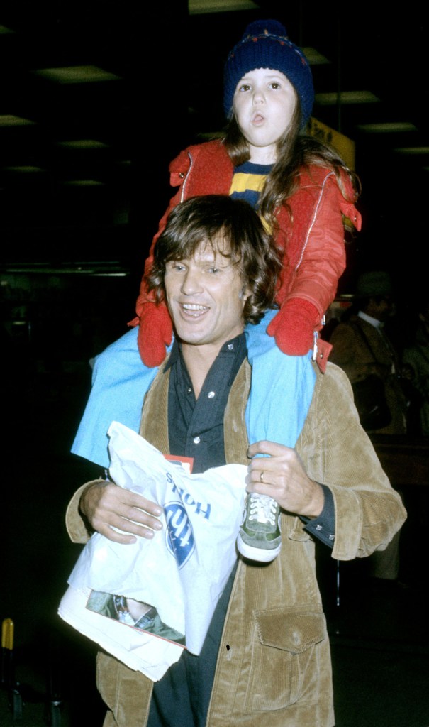 Kris Kristofferson with daughter Casey at Heathrow Airport