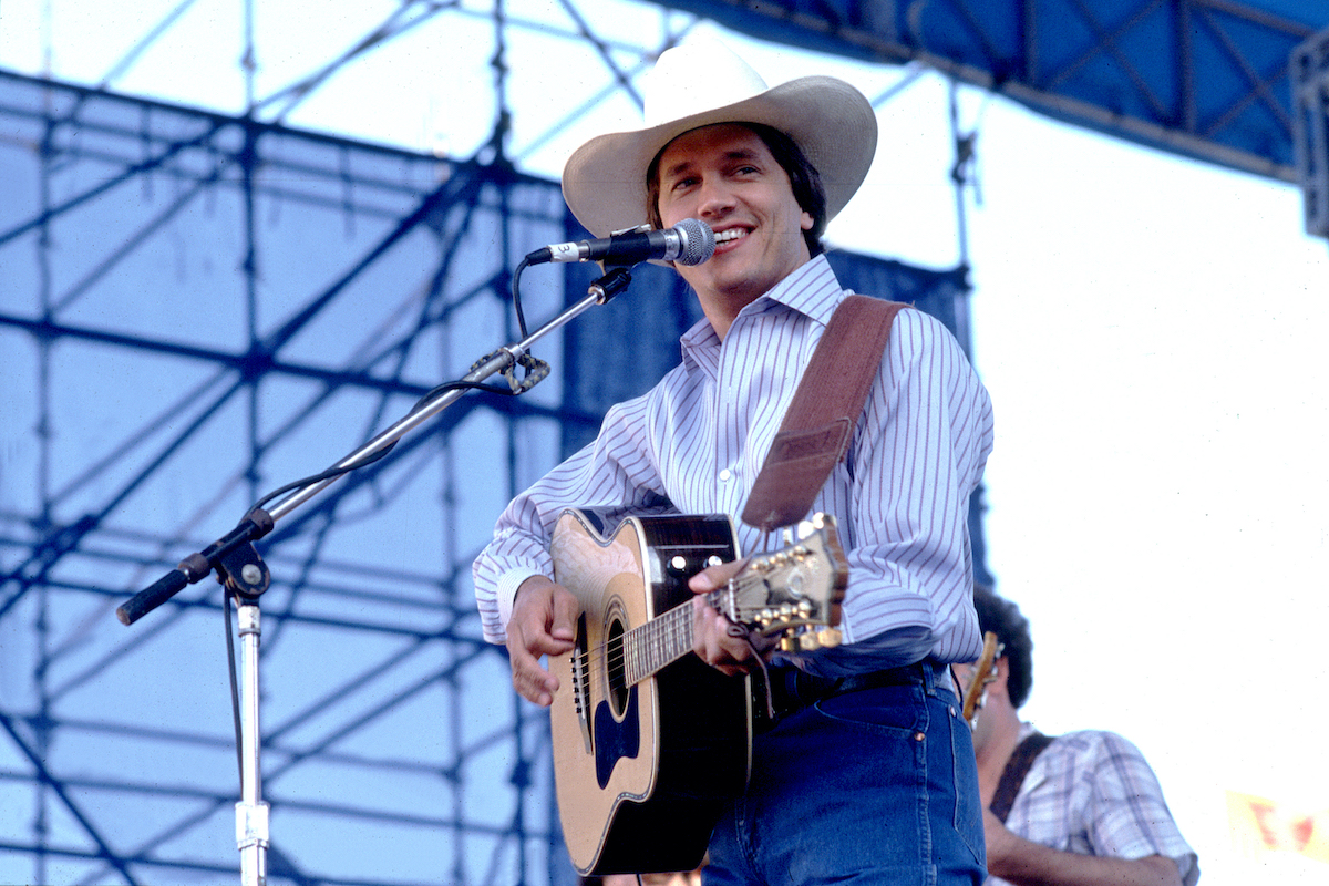George Strait at Chicagofest in Chicago, Illinois, August 30, 1985.