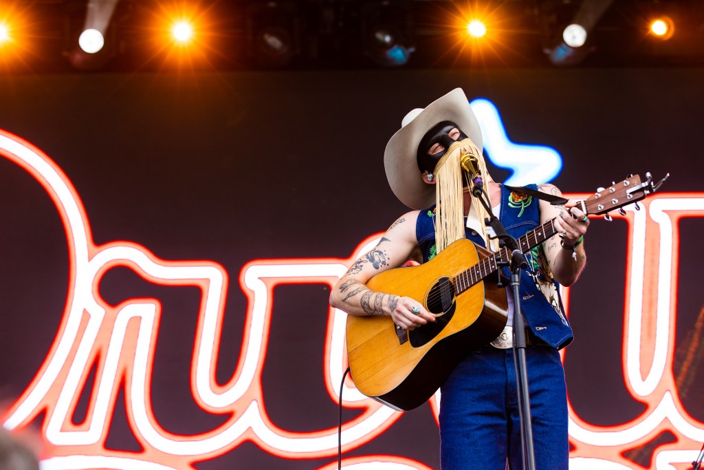 Orville Peck performs onstage during the Boston Calling Music Festival on May 29, 2022 in Boston, Massachusetts.