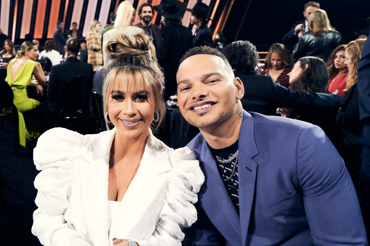 Kane Brown and Katelyn Jae Brown attend the 2021 CMT Artist of the Year on October 13, 2021 in Nashville, Tennessee. (Photo by John Shearer/Getty Images for CMT/Viacom)