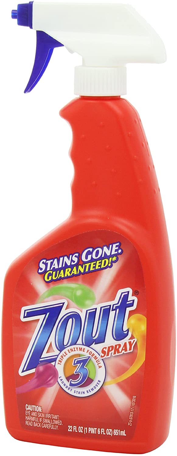 Zout Laundry Stain Remover Spray, Triple Enzyme Formula, 22 Ounce