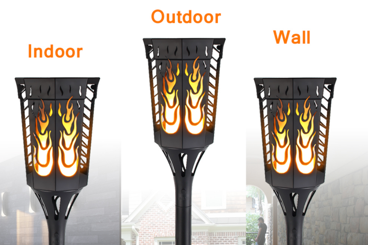 solar tiki torches