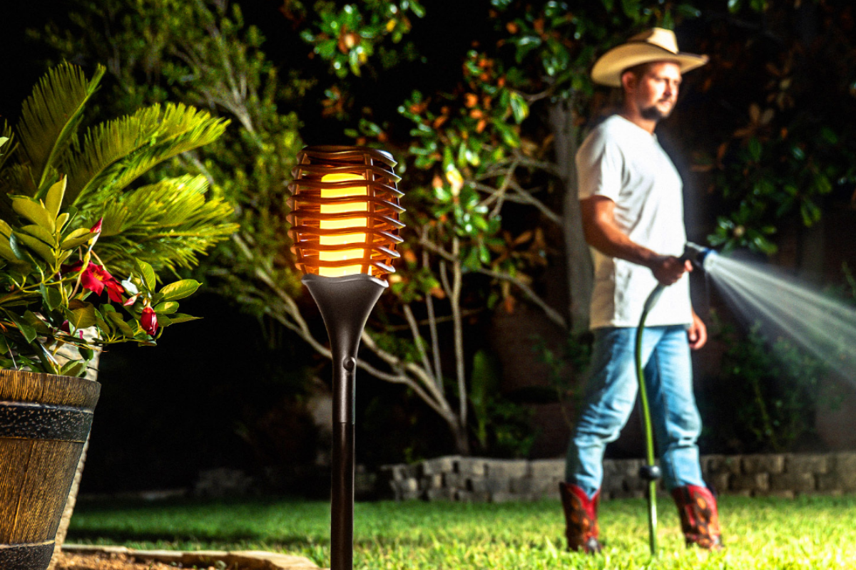 solar tiki torches