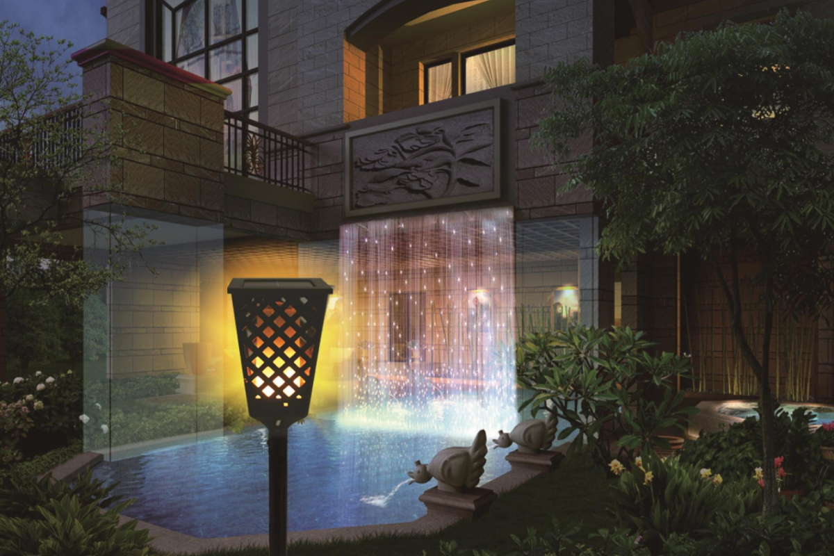 solar tiki torches