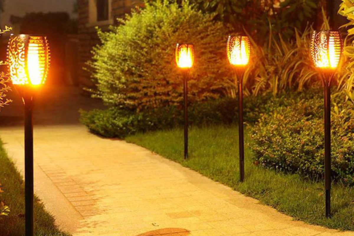 solar tiki torches