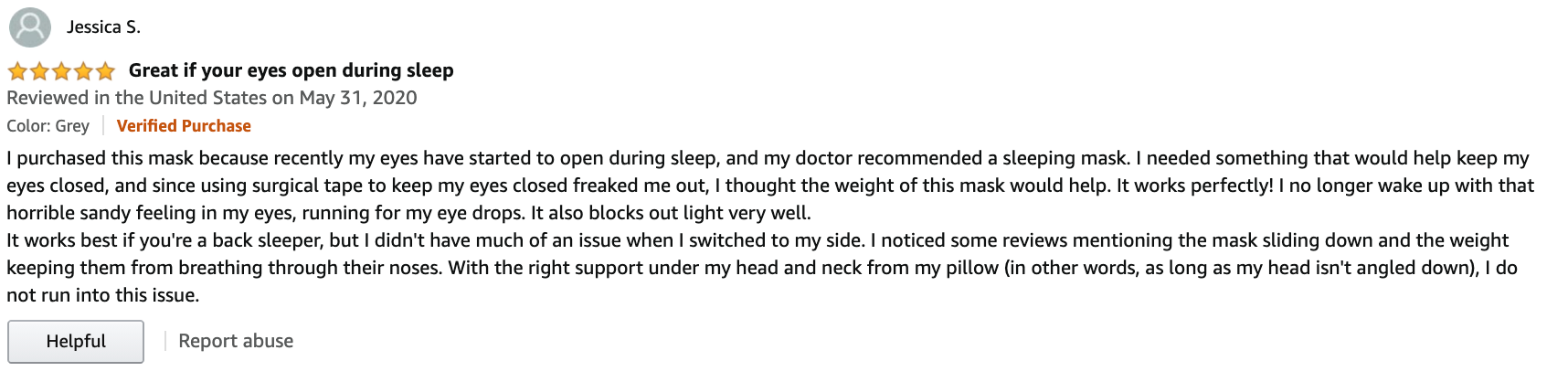 weighted eye mask review 2
