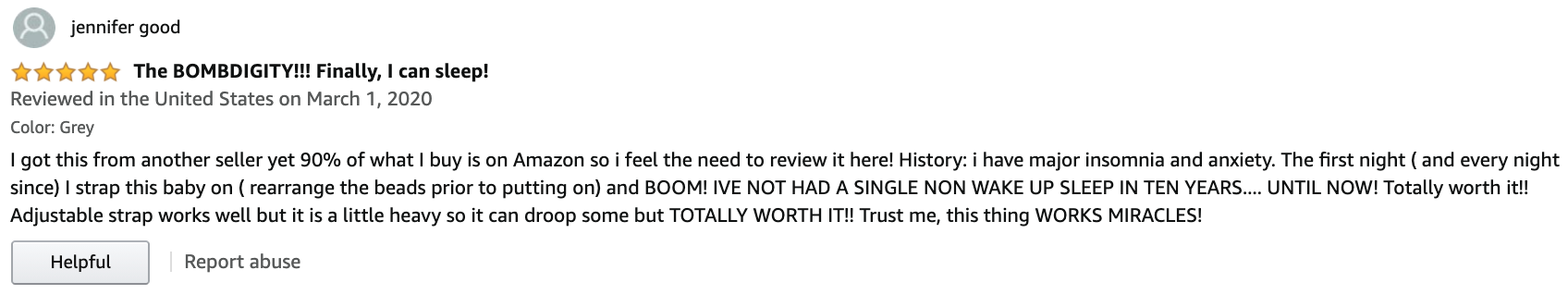weighted eyemask review