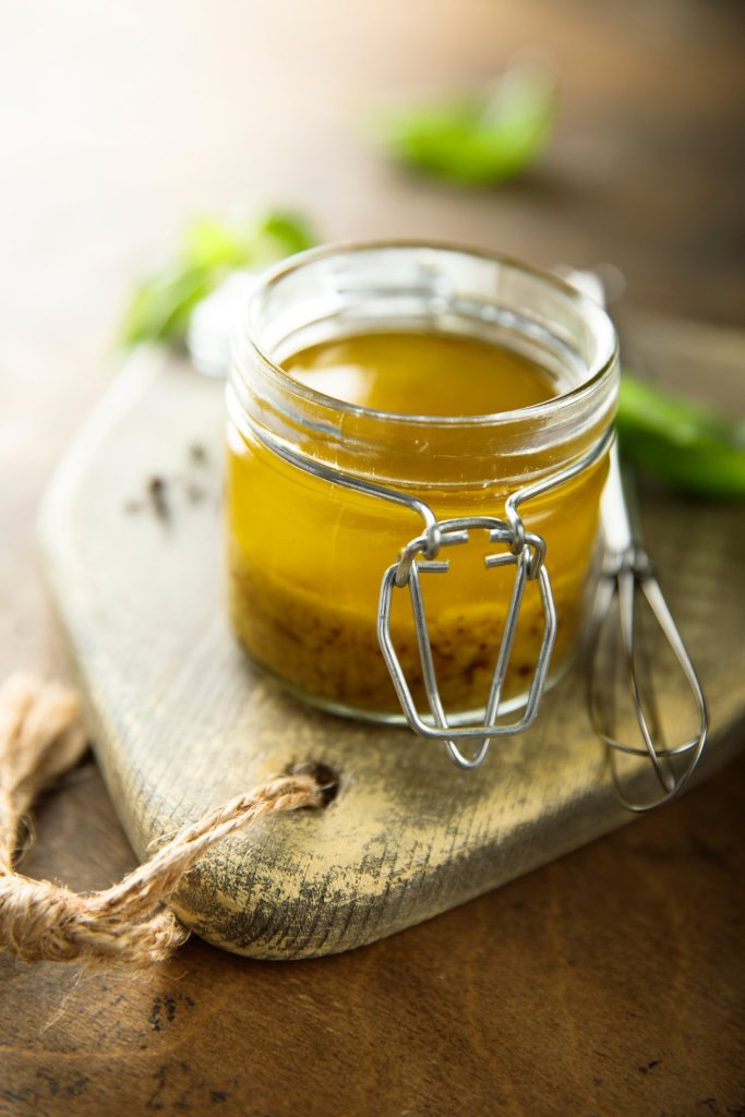 Healthy olive oil salad dressing