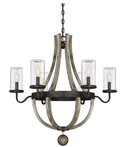Savoy House 1-2100-6-70 Eden 6 Light Outdoor Chandelier in Weathervane Finish