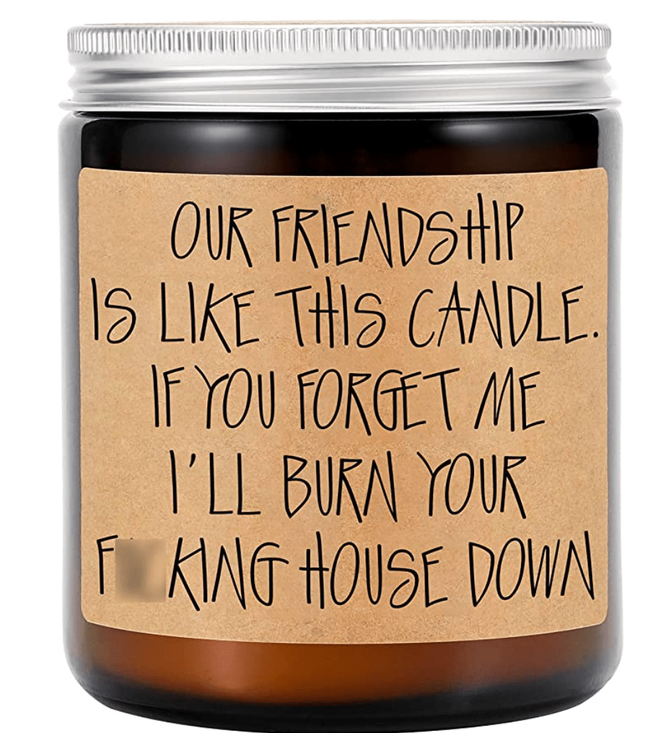 GSPY Lavender Scented Candles - Best Friend, Friendship Gifts for Women - Birthday Gifts for Friends Female - Going Away Gifts for Friends, Best Friend Moving - Funny Friend Gifts, BFF Gifts for Women