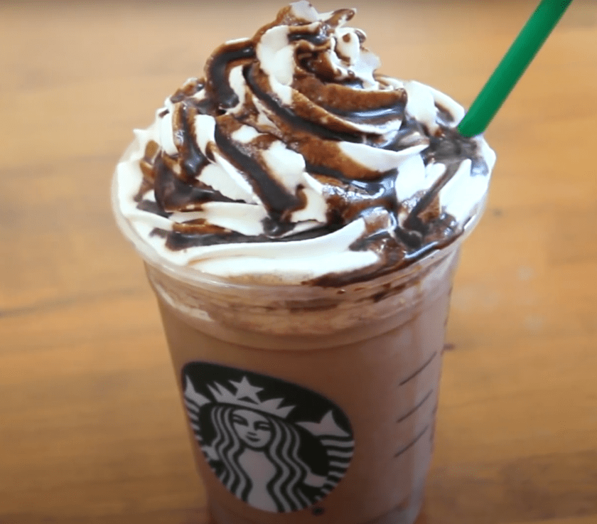 chocolatey starbucks frappuccino