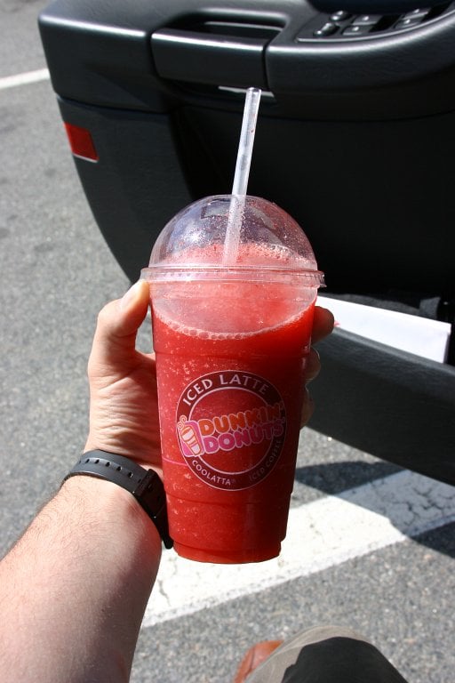 Dunkin' Donuts strawberry coolatta
