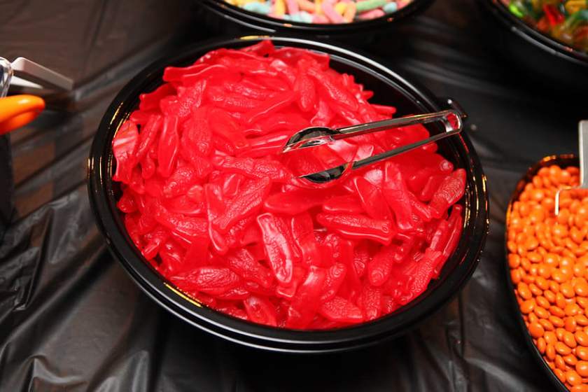swedish fish in a bowl