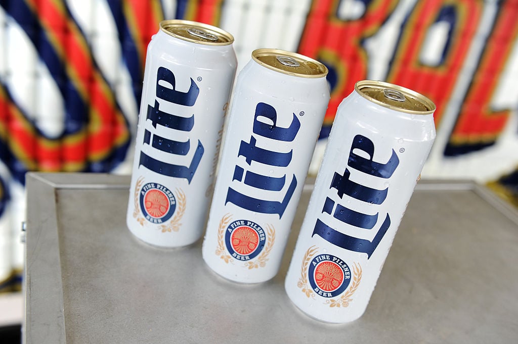 Miller Lite cans