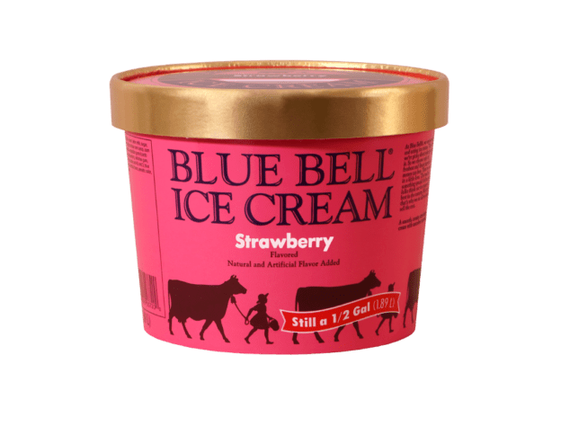 blue bell strawberry ice cream