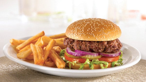 Denny's classic burger