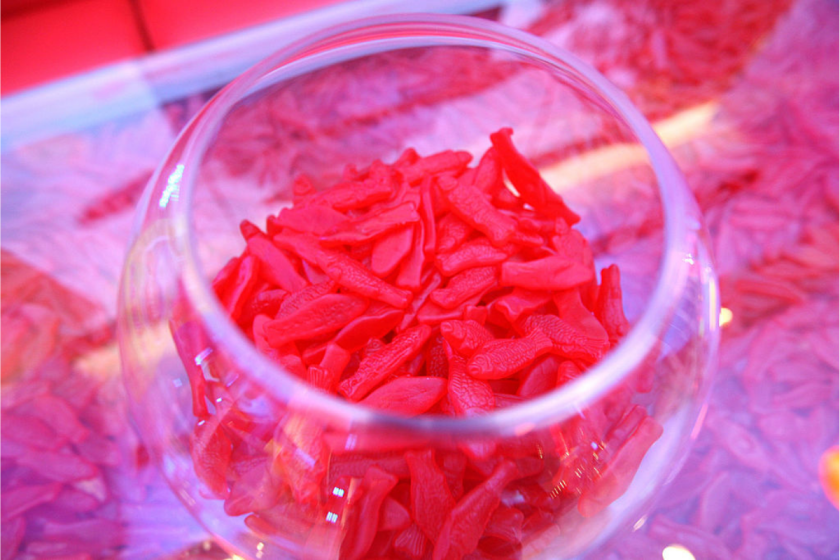 swedish fish in a bowl