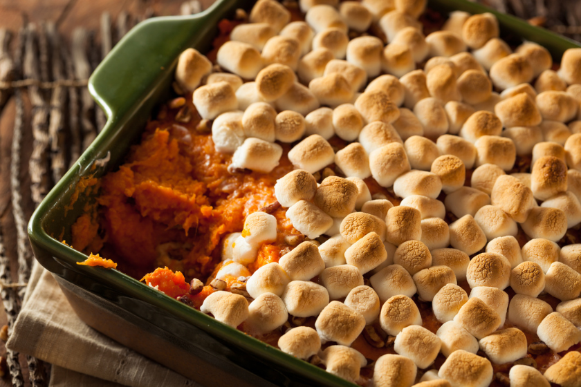 Sweet potato with marshmallow