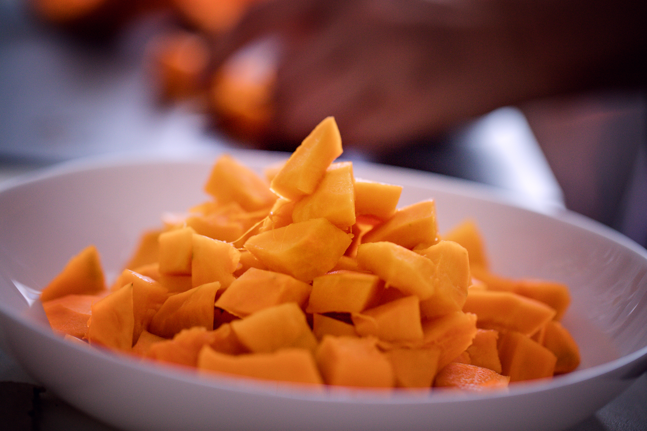 Pumpkin stock prep