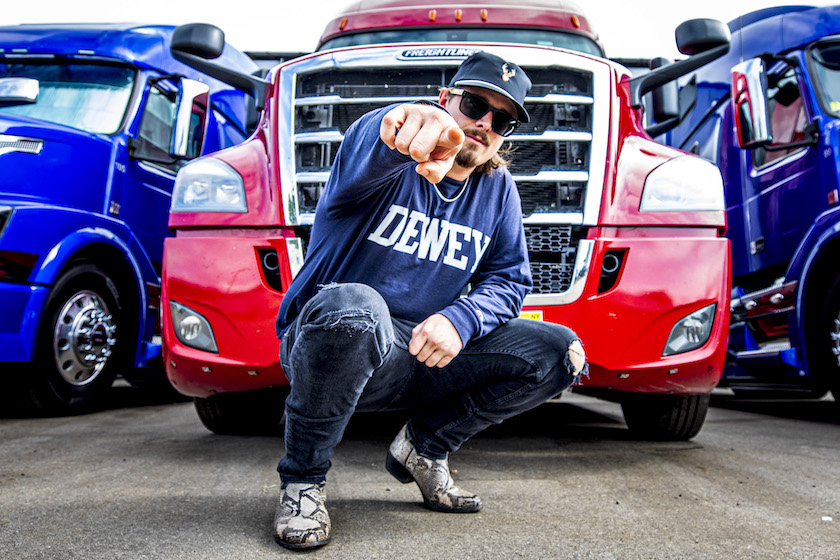 BROOKLYN, MICHIGAN - JULY 21: Michael Hardy of Hardy poses backstage on day 3 of Faster Horses Festival 2019 at Michigan International Speedway on July 21, 2019 in Brooklyn, Michigan.