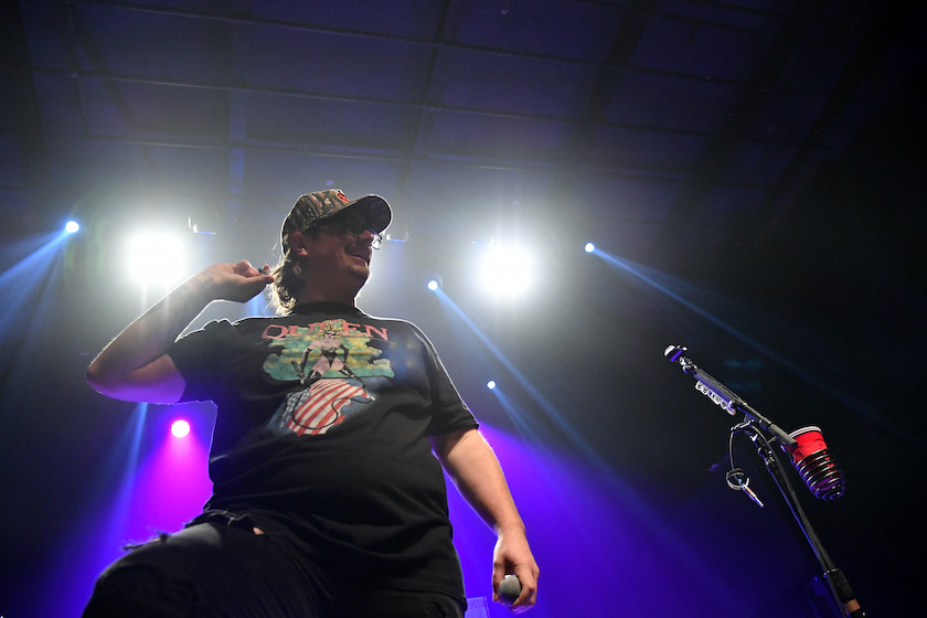 NEW YORK, NEW YORK - OCTOBER 18: Hunter Phelps performs on The Highway Finds Tour featuring HARDY presented by SiriusXM at Gramercy Theatre on October 18, 2019 in New York City.