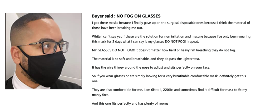 masks for glasses