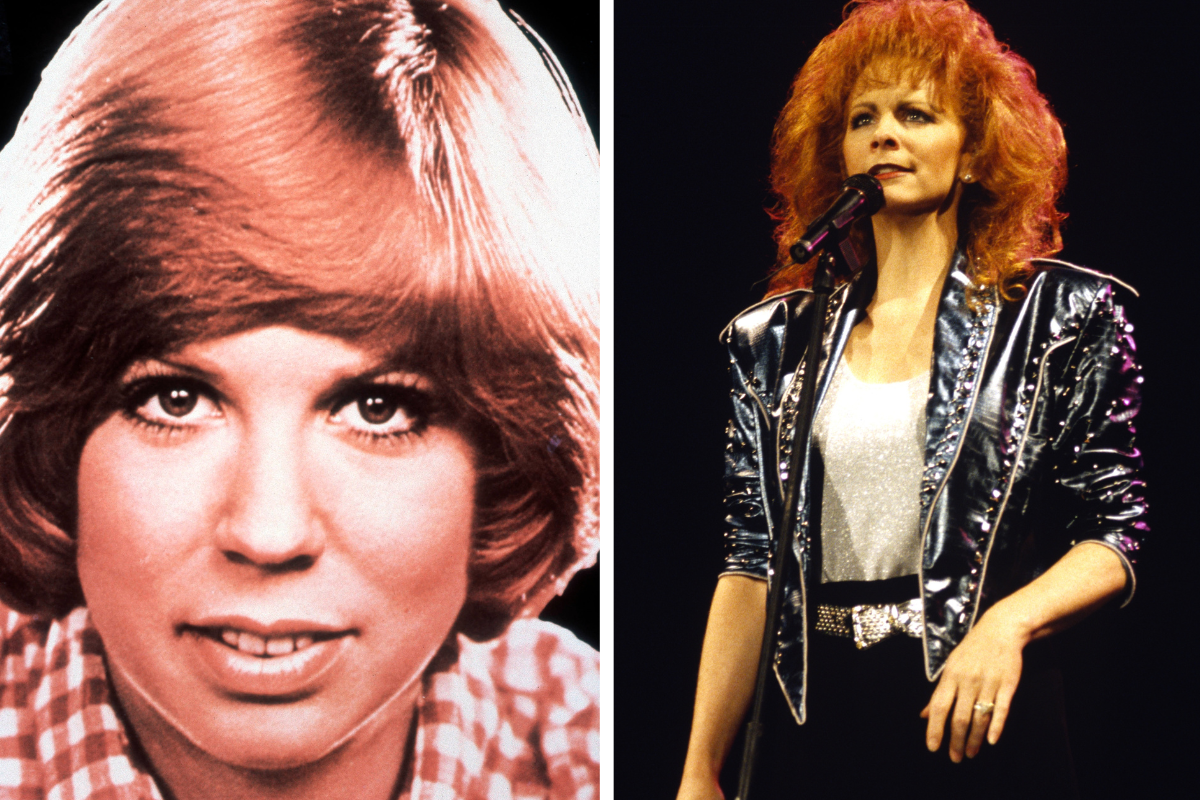 Photo of Vicki LAWRENCE/ Reba McEntire performs at Shoreline Amphitheatre on April 13, 1993 in Mountain View California.