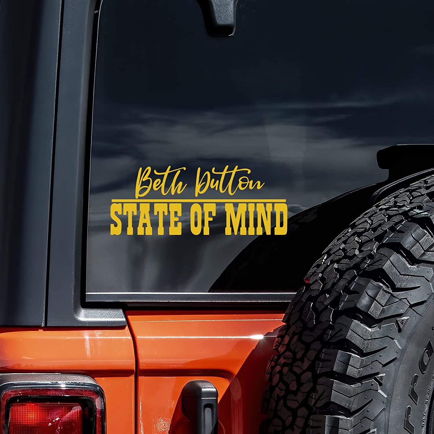 beth dutton car decal