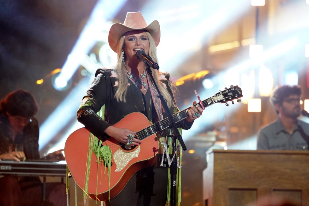 Miranda Lambert performs at the 2022 CMT Music Awards at Nashville Municipal Auditorium on April 11, 2022 in Nashville, Tennessee.