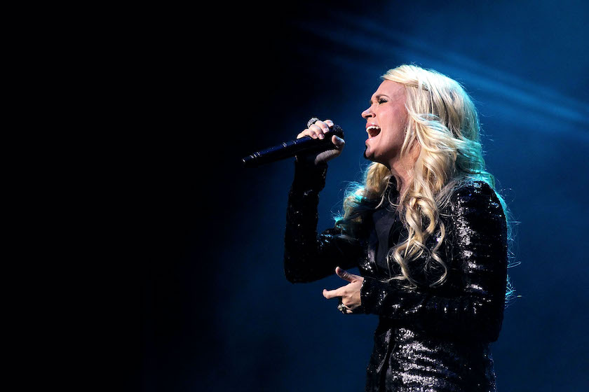 Carrie Underwood performs live at Palais Theatre on June 26, 2012 in Melbourne, Australia.