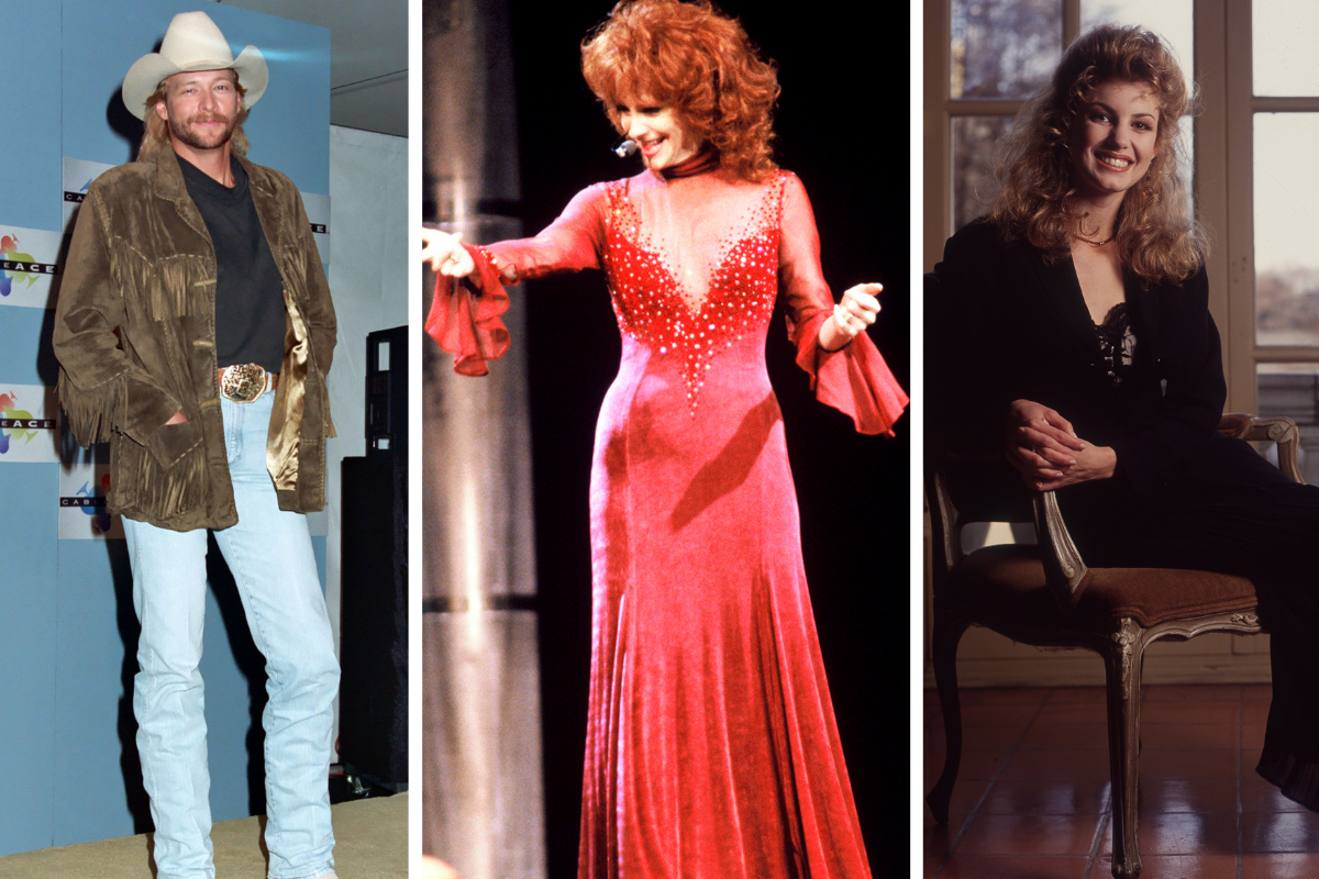 Alan Jackson/ Reba McEntire onstage and CMA Awards/ Faith Hill press photo
