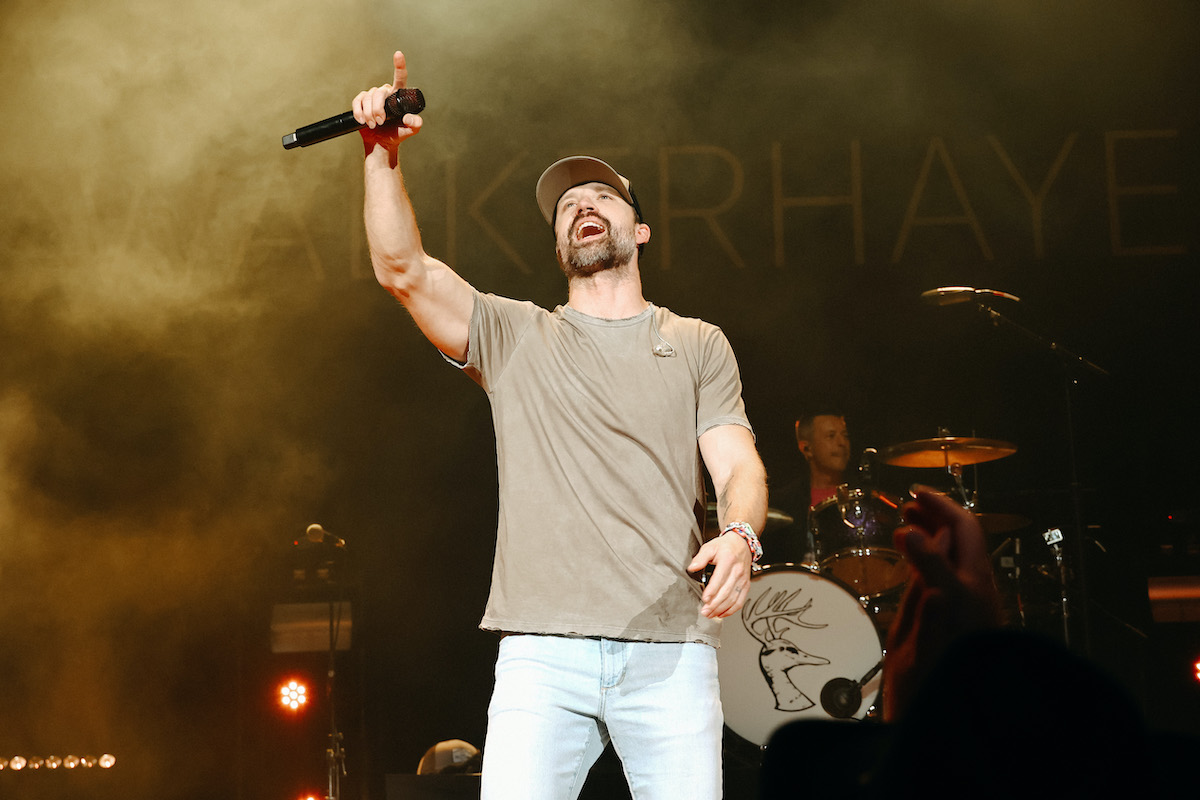NASHVILLE, TENNESSEE - APRIL 29: Walker Hayes performs at the Ryman Auditorium on April 29, 2022 in Nashville, Tennessee.