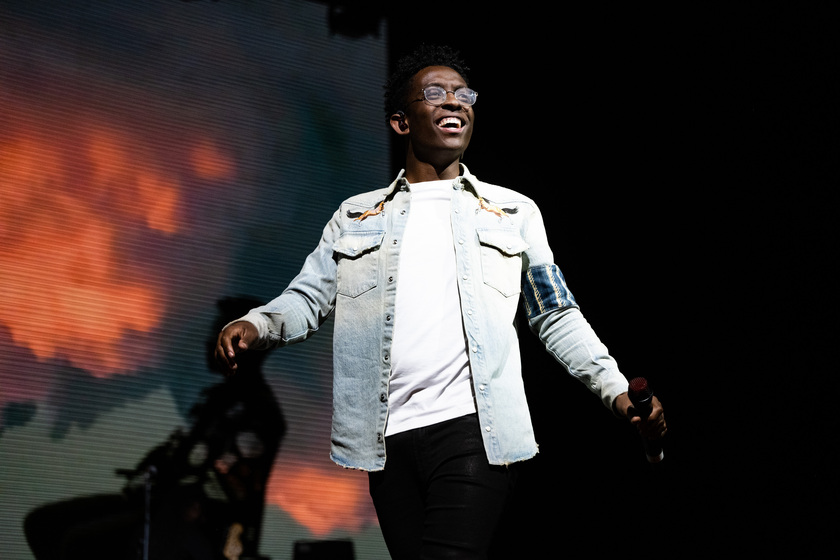Breland performs onstage